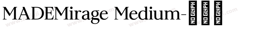 MADEMirage Medium字体转换